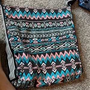 aztec print cross body bag